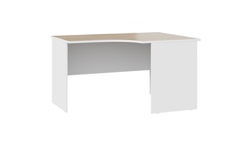 Письменный угловой стол Успех-2 ПМ-184.05 (Дуб Сонома, Белый) в Сарапуле
