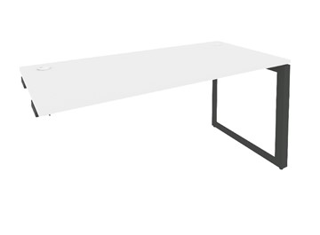 Стол приставной к тумбе O.MO-SPR-4.8 Антрацит/Белый бриллиант в Глазове