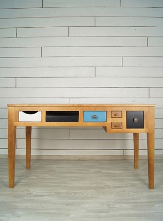 Письменный стол Aquarelle Birch с 6 ящиками (RE-12ETG/4) в Сарапуле - изображение