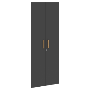 Двери для шкафов высокие с замком FORTA Черный Графит FHD 40-2(Z)  (794х18х1932) в Сарапуле