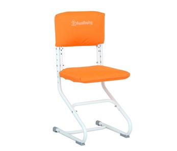 Комплект чехлов на спинку и сиденье стула СУТ.01.040-01 Оранжевый, Замша в Сарапуле