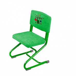 Чехол для стула СУТ 01-01 Зеленый, Замша в Сарапуле