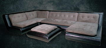 П-образный диван Шад Эвелина со столом-пуфом в Ижевске