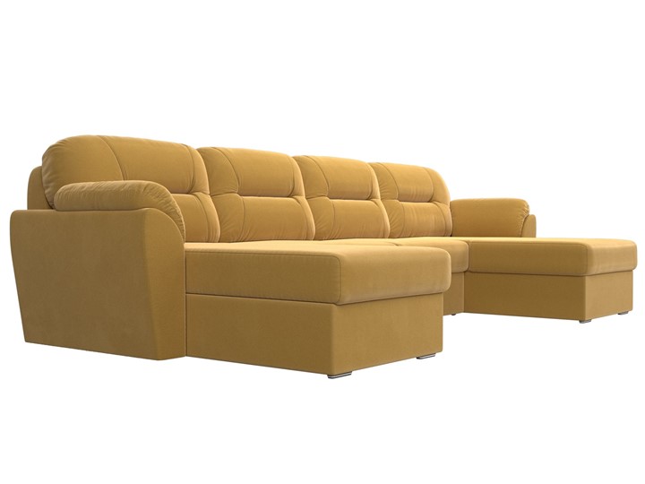 П-образный диван Бостон, Желтый (микровельвет) в Сарапуле - изображение 4