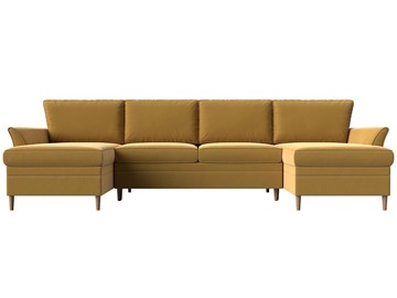 П-образный диван София, Желтый (Микровельвет) в Сарапуле - предосмотр 1