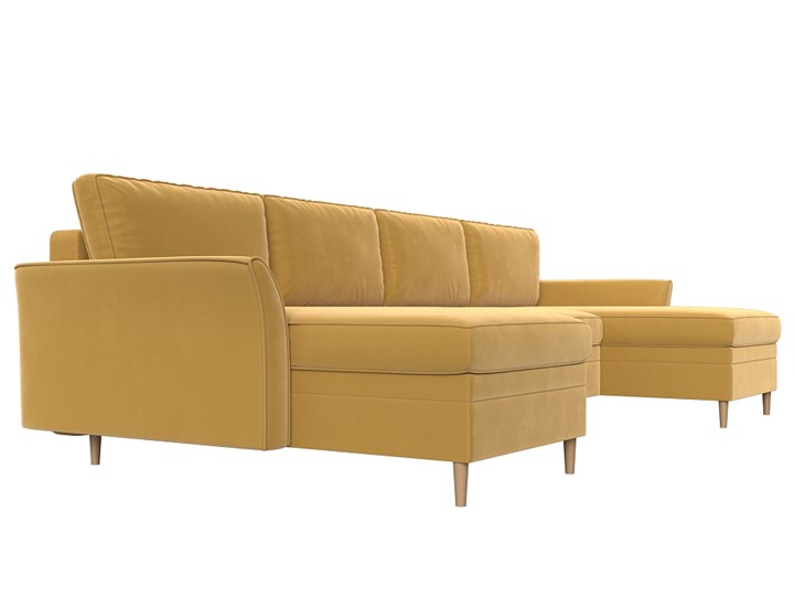 П-образный диван София, Желтый (Микровельвет) в Сарапуле - изображение 2