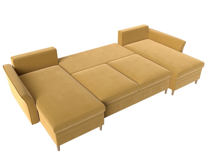 П-образный диван София, Желтый (Микровельвет) в Сарапуле - изображение 6