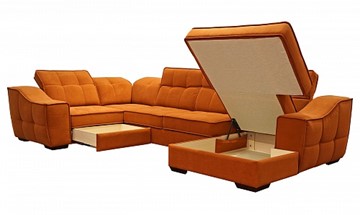 Угловой диван N-11-M (П1+ПС+УС+Д2+Д5+П1) в Глазове - предосмотр 1