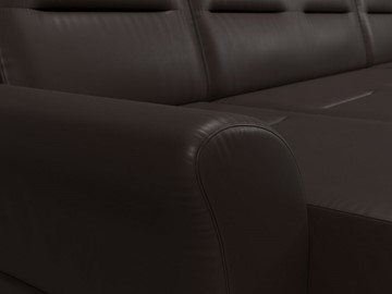 П-образный диван Клайд, Коричневый (Экокожа) в Сарапуле - предосмотр 5