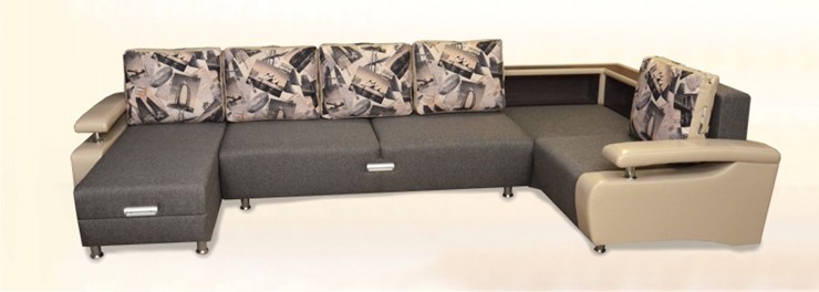 П-образный диван Престиж-15 люкс с полкой в Сарапуле - изображение 2