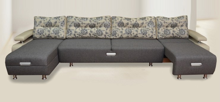 П-образный диван Престиж-15 микс в Сарапуле - изображение 1