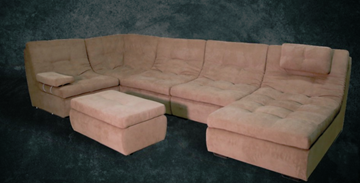 П-образный диван Шад Премьер со столом-пуфом в Ижевске