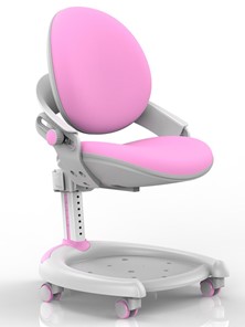 Кресло Mealux ZMAX-15 Plus, Y-710 PN, белый металл, обивка розовая однотонная в Сарапуле