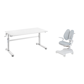 Комплект парта + кресло Imparare Grey + Estate Grey + чехол для кресла в подарок в Сарапуле