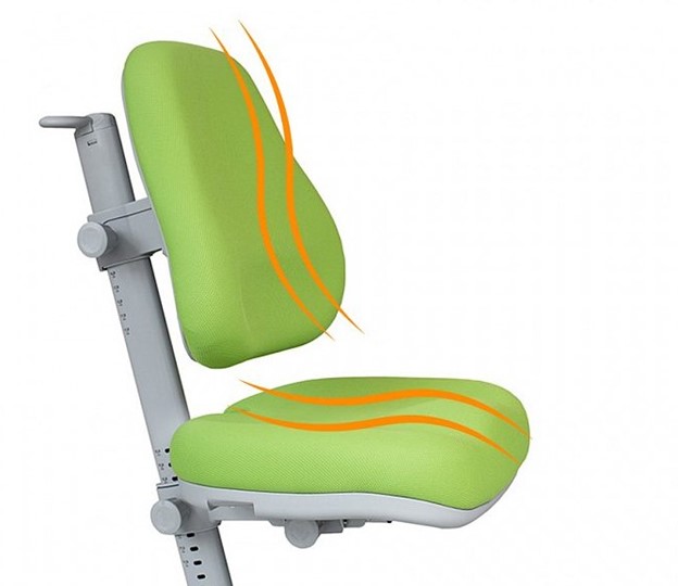 Комплект растущая парта + стул Mealux EVO Evo-40 Z (арт. Evo-40 Z + Y-110 TG) / (стол+полка+кресло) / белый, зеленый, серый в Сарапуле - изображение 6