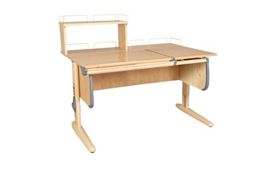 Детский стол-трансформер 1/75-40 (СУТ.25) + Polka_z 1/600 + Polka_zz 1/600 бежевый/бежевый/серый в Сарапуле