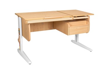 Детский стол-трансформер 1/75-40 (СУТ.25) + Tumba 1 Бежевый/Белый/Бежевый в Сарапуле