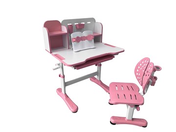 Парта растущая + стул Vivo Pink FUNDESK в Сарапуле - предосмотр