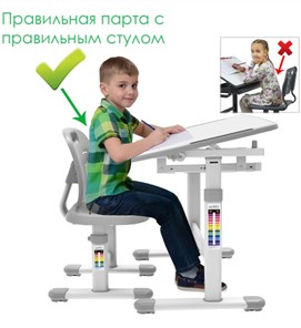 Детский стол-трансформер SET Holto-1 серый в Глазове - предосмотр 9