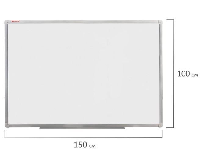 Магнитная доска для рисования BRAUBERG 100х150 см, алюминиевая рамка в Сарапуле - изображение 8