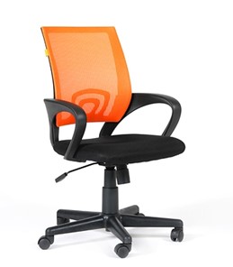 Офисное кресло CHAIRMAN 696 black Сетчатый акрил DW66 оранжевый в Сарапуле - предосмотр