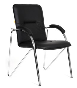 Кресло компьютерное CHAIRMAN 850 Экокожа Terra 118 черная в Ижевске