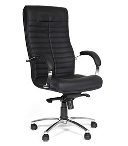 Офисное кресло CHAIRMAN 480 Экокожа премиум черная в Ижевске